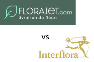 Logos Florajet et Interflora côte à côte